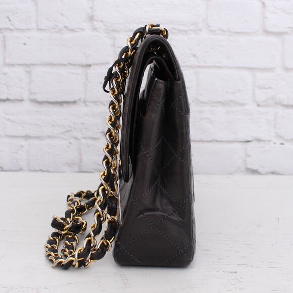 Chanel Paris Limited Two Tone Double Flap Black Lambskin Shoulder Crossbody - Picture 10 of 12